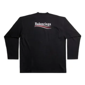 Langarm-T-Shirt für das Political Campaign, weite Passform «Schwarz» 681046TKVJ11070