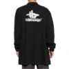 Langarm-T-Shirt im Lagen-Sport-Look, Oversize «Schwarz-Weiss» 739027TPVF21070