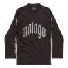 Langarm-T-Shirt ohne Logo «Black Grey» 788244TQVK51200