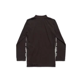 Langarm-T-Shirt ohne Logo «Black Grey» 788244TQVK51200