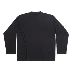 Langarm-T-Shirt Oversized «Black Faded» 739783TOVF49034
