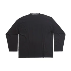 Langarm-T-Shirt Oversized «Black Faded» 739783TOVF49034