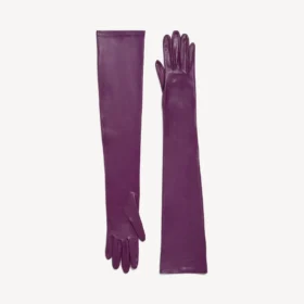 Lange Damenhandschuhe in Iris