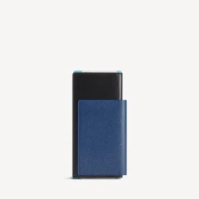Lange Herren-Reisepass-Brieftasche mit 1 Ticket in Reisepassblau