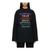 Languages Logo Langarm-T-Shirt «Black Multicolor» 641667TJVI32771