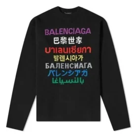 Languages Rundhals-Strickpullover «Black Multicolor» 646491T15952771