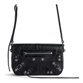 Le Cagole Mini-Flap-Tasche «Black» 781911210KR1000