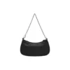 Le Cagole Mini-Tasche mit Kette, Krokodilprägung «Schwarz» 69581423EJY1000