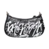 Le Cagole Mini-Tasche mit Kette und Graffiti «Black» 695814210G61090