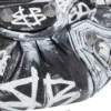 Le Cagole Mini-Tasche mit Kette und Graffiti «Black» 695814210G61090