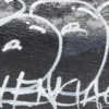 Le Cagole Mini-Tasche mit Kette und Graffiti «Black» 695814210G61090