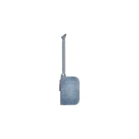 Le Cagole Münzbeutel aus Denim mit Strasssteinen «Blue» 7767692109U4715