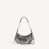 Le Cagole-Umhängetasche für Damen, klein, in Silber Le Cagole-Umhängetasche für Damen, klein, in Silber
