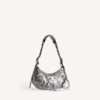 Le Cagole-Umhängetasche für Damen, klein, in Silber Le Cagole-Umhängetasche für Damen, klein, in Silber