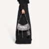Le Cagole-Umhängetasche für Damen, klein, in Silber Le Cagole-Umhängetasche für Damen, klein, in Silber
