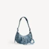 Le Cagole-Umhängetasche für Damen, klein, mit Strasssteinen in Blau Le Cagole-Umhängetasche für Damen, klein, mit Strasssteinen in Blau