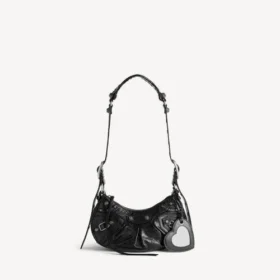 Le Cagole-Umhängetasche für Damen XS in Schwarz