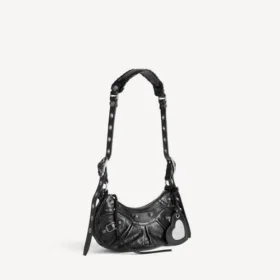 Le Cagole-Umhängetasche für Damen XS in Schwarz