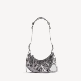 Le Cagole-Umhängetasche für Damen XS in Silber