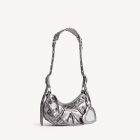 Le Cagole-Umhängetasche für Damen XS in Silber