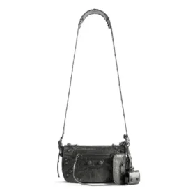 Le Cagole Xs Flap Bag Metallized «Metalic Grey» 7190822AAWR1314
