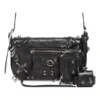 Le Cagole Xs Flap Bag mit Piercings «Schwarz» 7190822AAE31000