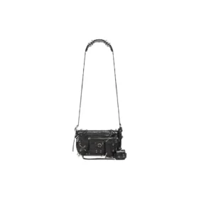 Le Cagole Xs Flap Bag mit Piercings «Schwarz» 7190822AAE31000