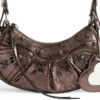 Le Cagole Xs Umhängetasche Metallic «Brown» 6713090GT3Y2564