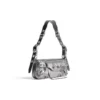 Le Cagole Xs Umhängetasche Metallic «Silver» 7716700GT3Y8103