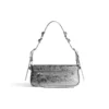 Le Cagole Xs Umhängetasche Metallic «Silver» 7716700GT3Y8103