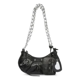 Le Cagole Xs Umhängetasche mit Kette «Black» 7128131VG9Y1000