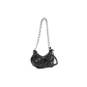 Le Cagole Xs Umhängetasche mit Kette «Black» 7128131VG9Y1000
