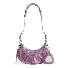 Le Cagole XS Umhängetasche mit Leopardenmuster «Pink» 6713092AAV75651