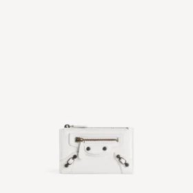 Le City Lang-Münz- und Kartenetui für Damen in Optic White