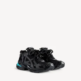 LED-Runner-Sneaker für Herren in Schwarz