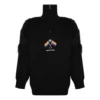 LGBTQ-Flaggen-Pullover mit Reissverschluss und Rollkragen «Schwarz» 543766T17621069