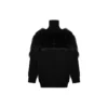 LGBTQ-Flaggen-Pullover mit Reissverschluss und Rollkragen «Schwarz» 543766T17621069