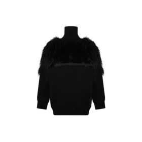 LGBTQ-Flaggen-Pullover mit Reissverschluss und Rollkragen «Schwarz» 543766T17621069