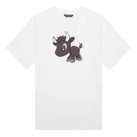 Limited Edition, kleines Muster, Kurzarm, Unisex, weiss 612966TJVM99000