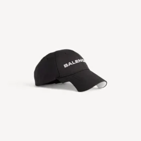Logo-Cap in Schwarz/Weiss