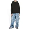 Logo-Hoodie, Medium-Fit «Washed Black» 600583TLVB81146