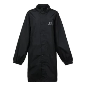 Logo-Intarsien-Regenmantel «Black» 681449TLO061000