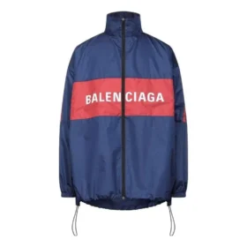 Logo-Reissverschluss-Jacke «Blue Red» 561466TYD338065