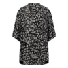 Logo-Streifen Minimal Kurzarm-Shirt «Black» 681813TML21-1269