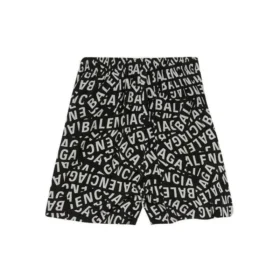 Logo Strips Pyjama-Shorts «Schwarz» 719975TML211269