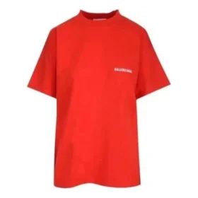 Logo-T-Shirt in Regular-Fit «Bright Red» 612965TMVF43168