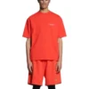 Logo-T-Shirt in Regular-Fit «Bright Red» 612965TMVF43168