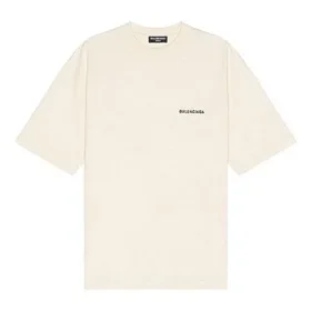 Logo-T-Shirt, Medium Fit «Beige» 612966TMVF49069