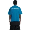 Logo-T-Shirt, Medium Fit «Blue» 612966TLVB99567
