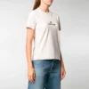 Logo-T-Shirt mit Rundhalsausschnitt, grau/weiss 612964TJVD99054